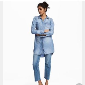 H&M denim lyocell tunic